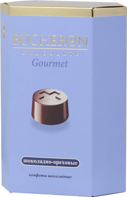 BUCHERON. Gourmet шоколадно-ореховые 130 гр. карт.упаковка