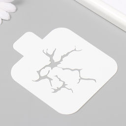 Пластиковый трафарет для творчества «Трещина», шаблон, 9×9 см