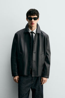 LEATHER JACKET - Zara фото 2