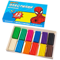 Пластилин Детский, 12 цветов, 180 г, Человек-паук - Marvel фото 7