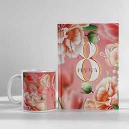 Подарочный набор: ежедневник А5, 80 листов и кружка С 8 марта - Artfox фото 2