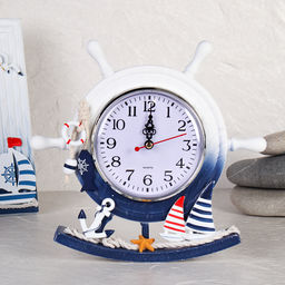 Часы настольные Штурвал 21х23 см / K904AB /уп 48/ - Галеонтрейд фото 8