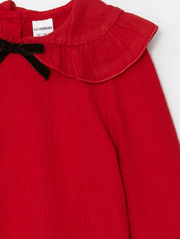 Bisiklet Yaka Dokulu K?z Bebek Ti??rt - Waikiki фото 2