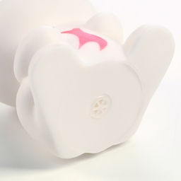 Игрушка пищащая Кот для собак, 8,5 см, белая - Пижон фото 5