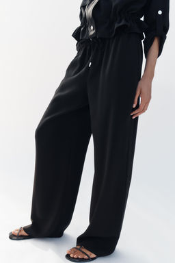 FLOWING PYJAMA-STYLE TROUSERS - Zara фото 22
