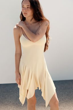 VESTIDO TIRANTES ASIM?TRICO / Amarillo - Zara фото 2