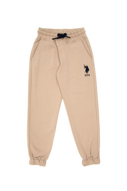 Светлые спортивные штаны цвета хаки для мальчиков - U.s. polo assn фото 3