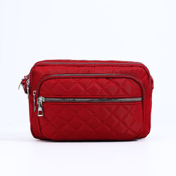 Сумка кросс-боди на молнии, наружный карман, цвет красный - Simaland фото 2