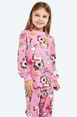 Хлопковая пижама для девочки Happyfox