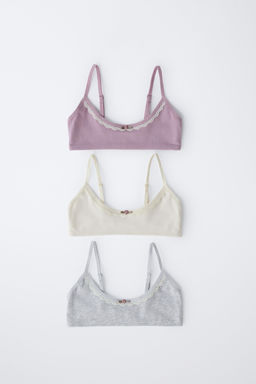 9-14 A?OS/ PACK TRES TOPS PUNTILLA / Multicolor