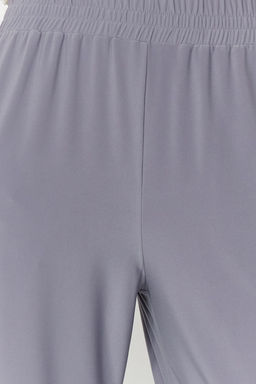 TRENDYOLMILLA Siyah Wide Leg/Rahat Kesim Yuksek Bel Esnek Orme Pantolon TWOSS23PL00129  фото 35