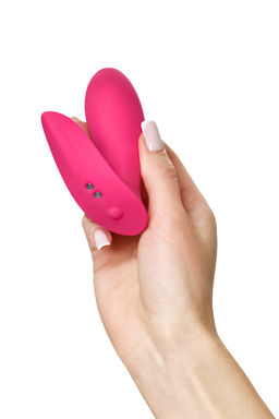 Вибратор Flexer Lovense, силикон, розовый, 10,1 см