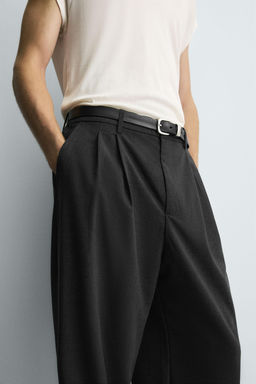 PLEATED WIDE-LEG TROUSERS - Zara фото 6