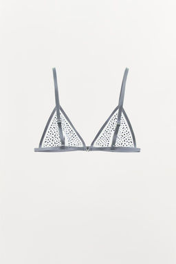 MESH BRALETTE WITH RHINESTONES - Zara фото 4