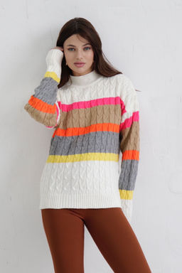10361 Свитер с цветными полосами - Martichelli фото 3