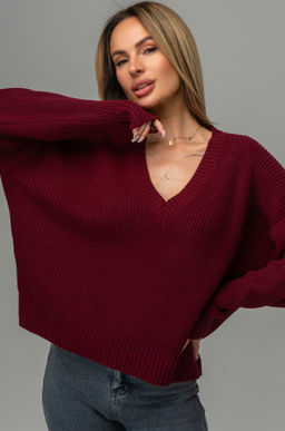 Женский вязаный джемпер оверсайз Happyfox - Happy fox фото 8