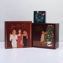 Набор подарочных коробок 10 в 1 Happy new year, 10 10 6 28 28 15 см - Дарите счастье фото 3