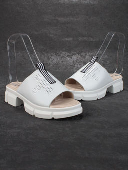 08-PED123-1 WHITE Босоножки женские (натуральная кожа)