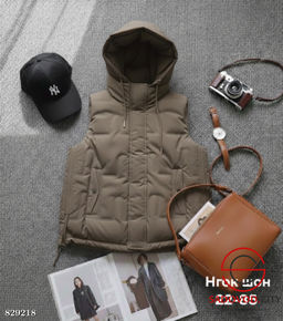 Жилетка женская с капюшоном