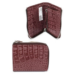 Портмоне женское Croco-ПР-931 натуральная кожа 1 отд, 4 карм, ирис кайман (252) 265476