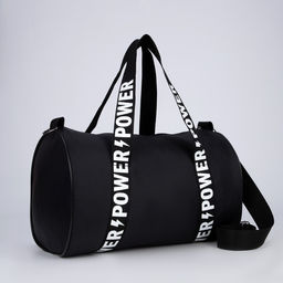 Сумка спортивная Power на молнии, цвет чёрный - Nazamok фото 4