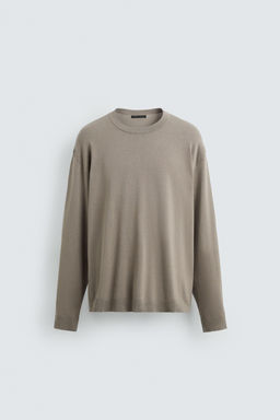 JERSEY MEZCLA VISCOSA / Gris topo - Zara фото 7