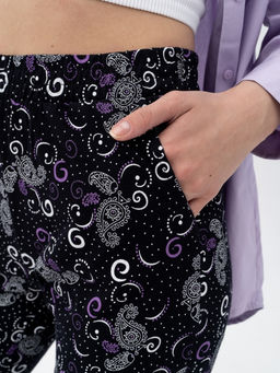 Бриджи жен.арт.1137/1-4,черно-сиреневые - Binita фото 4