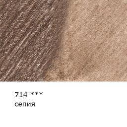 VISTA-ARTISTA Gallery VGWP Карандаш акварельный художественный заточенный 6 шт. 714 Сепия (Sepia)