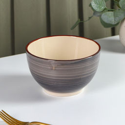 Салатник керамический Доляна Морской мир, 800 мл, d=14 см, цвет коричневый