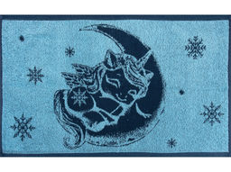 Полотенце махровое 6с104.411ж1 На луне (джинс) 67х40см