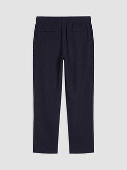 Regular Fit Keten Kar???ml? Erkek Pantolon