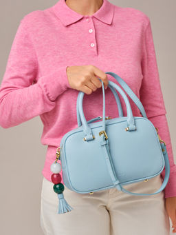 Кожаная сумка Hawaii DBR 31216 светло-голубой фото 4