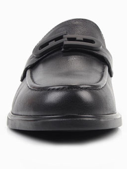 03-DEB4-1 BLACK Лоферы женские (натуральная кожа)