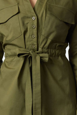 TRENDYOLMILLA Lacivert Belden Ac?lan Tunel Detayl? Mini Dokuma Elbise TWOAW25EL00166  фото 8