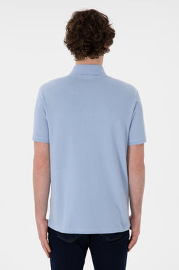 Erkek Regular Fit Polo Yaka A__k Mavi Basic Ti__rt Sepette S_rpriz _ndirim - U.s. polo assn фото 6