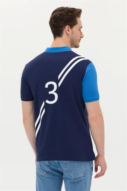 U. S. Polo Assn Мужская темно-синяя футболка с воротником-поло - U.s. polo assn фото 12