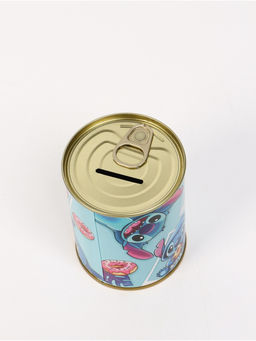 Цена за 2 шт. Копилка металлическая, 9.5 см×7.5 см×7.5 см, Стич