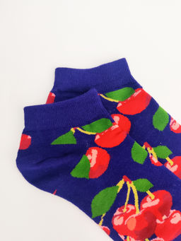 Короткие носки р. 37-44 Summer Вишня - Krumpy фото 3