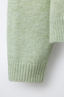 FLORAL CROCHET KNIT SWEATER - Zara фото 4