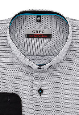 Сорочка мужская длинный рукав GREG 123/131/028/Z/b/1