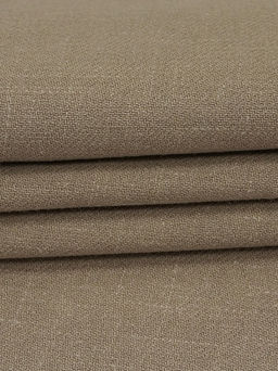 Конопля с хлопком-диагональ цв.Св.кофейный, ш.1.4м, конопля-80%, хлопок-20%, 246гр/м.кв - Купава фото 3