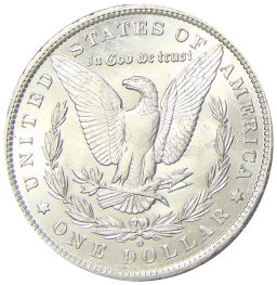 1 доллар 1884 года O США Доллар Моргана