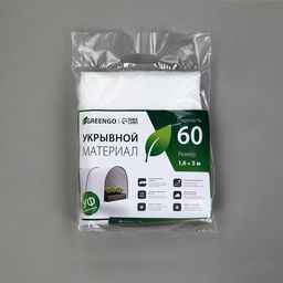 Материал укрывной, 5×1.6 м, плотность 60 г/м², спанбонд с УФ-стабилизатором, белый, Greengo, Эконом 30%