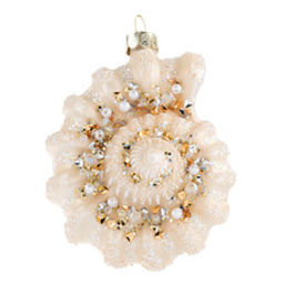 Ракушка Аммонит перламутровая (стекло) 7х4,5х9 см - Holiday classics фото 2