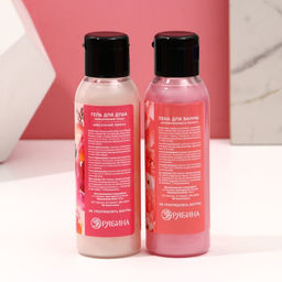 Подарочный набор Цвети от счастья, гель для душа и пена для ванны 2?100 мл, мочалка для тела, Чистое счастье  фото 4