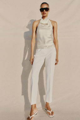 SATIN HALTER TOP - Zara фото 9
