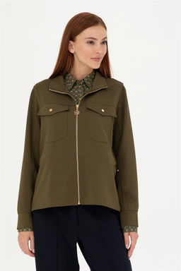 Женский свитшот цвета хаки - U.s. polo assn фото 10