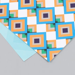 Цена за 5 шт. Бумага для скрапбукинга двусторонняя «Ромбы», плотность 180 г, 30.5×32 см