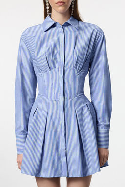 TRENDYOLMILLA Siyah Korse Detayl? Poplin K?sa Elbise TPRAW25EL00108 фото 3