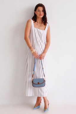 Martichelli Платье белое в полоску  фото 14
